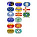 UK County Flag Tags (by NE Geocaching Supplies)